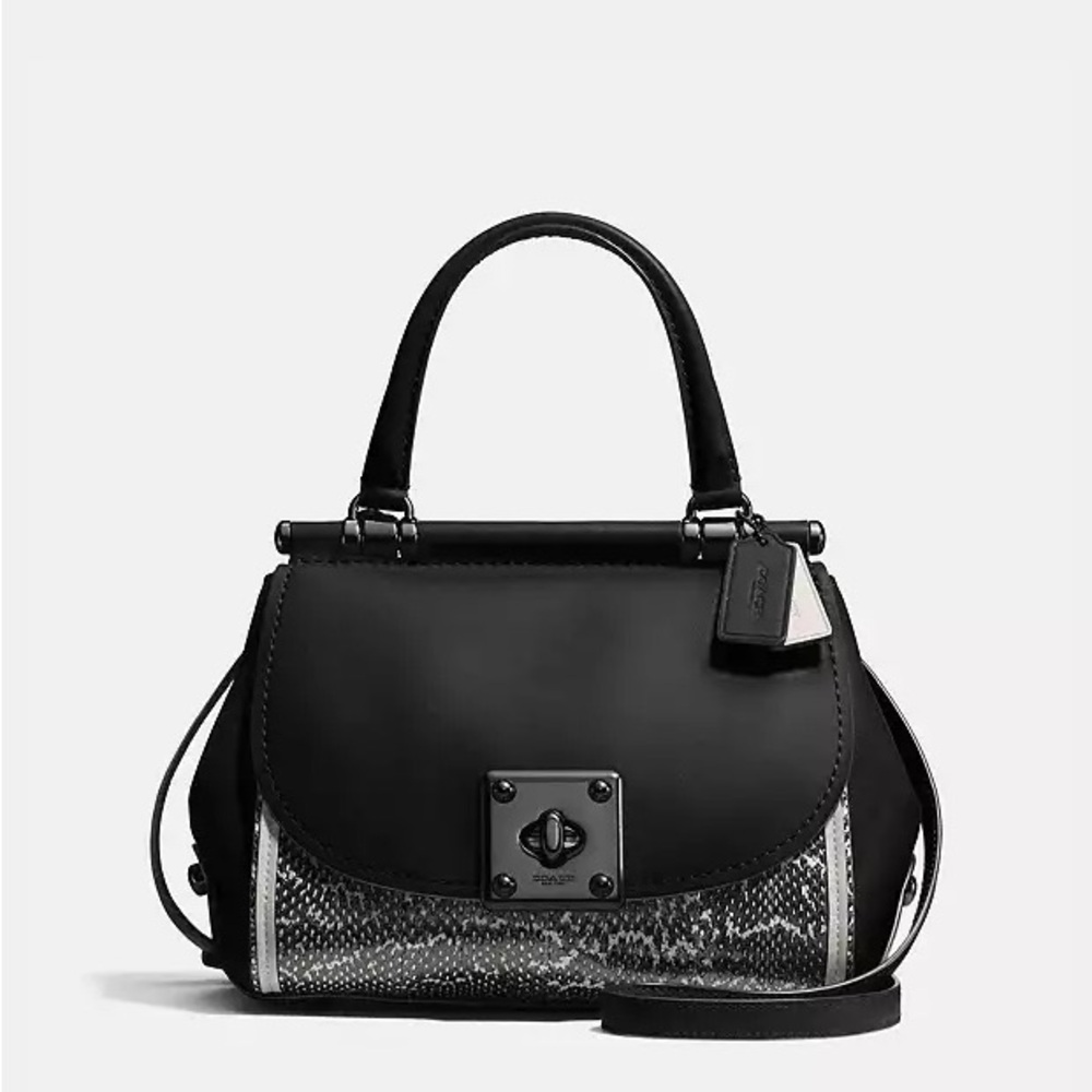 Coach Drifter Top Handle In Snakeskin